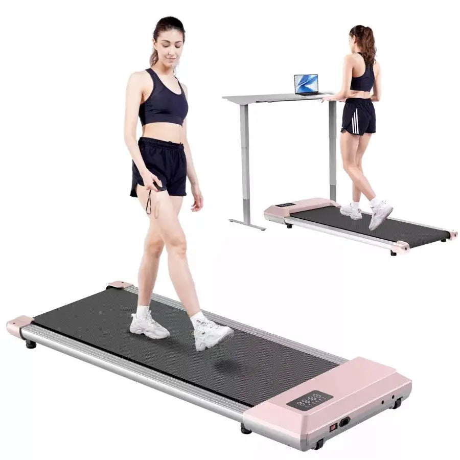 Walking Pad Treadmills 90 Cm Walking Area 265 Lbs Capacity Under Desk Treadmill For Home Office