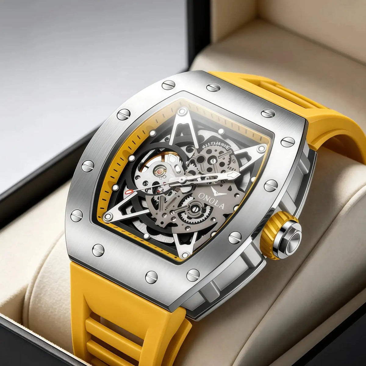 Luxury Men Tonneau Mechanical Watch — product image 1