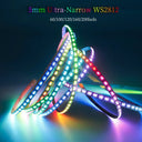 5mm Ultra Narrow WS2812 RGBIC LED Strip For DIY Decor And Ambience DC5V