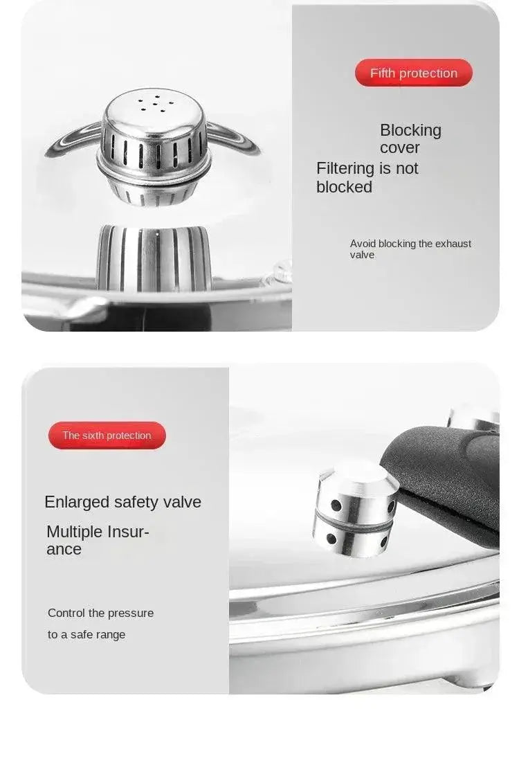 Induction Compatible Pressure Cooker Pot 18cm Stainless
