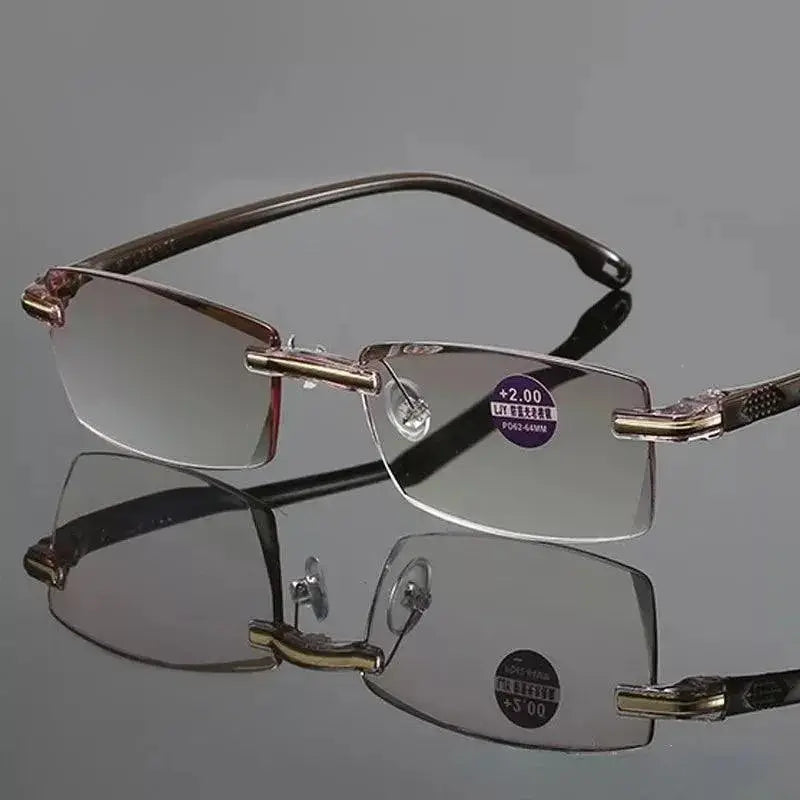 Blue Light Blocking Rimless Reading Glasses Eye Protection