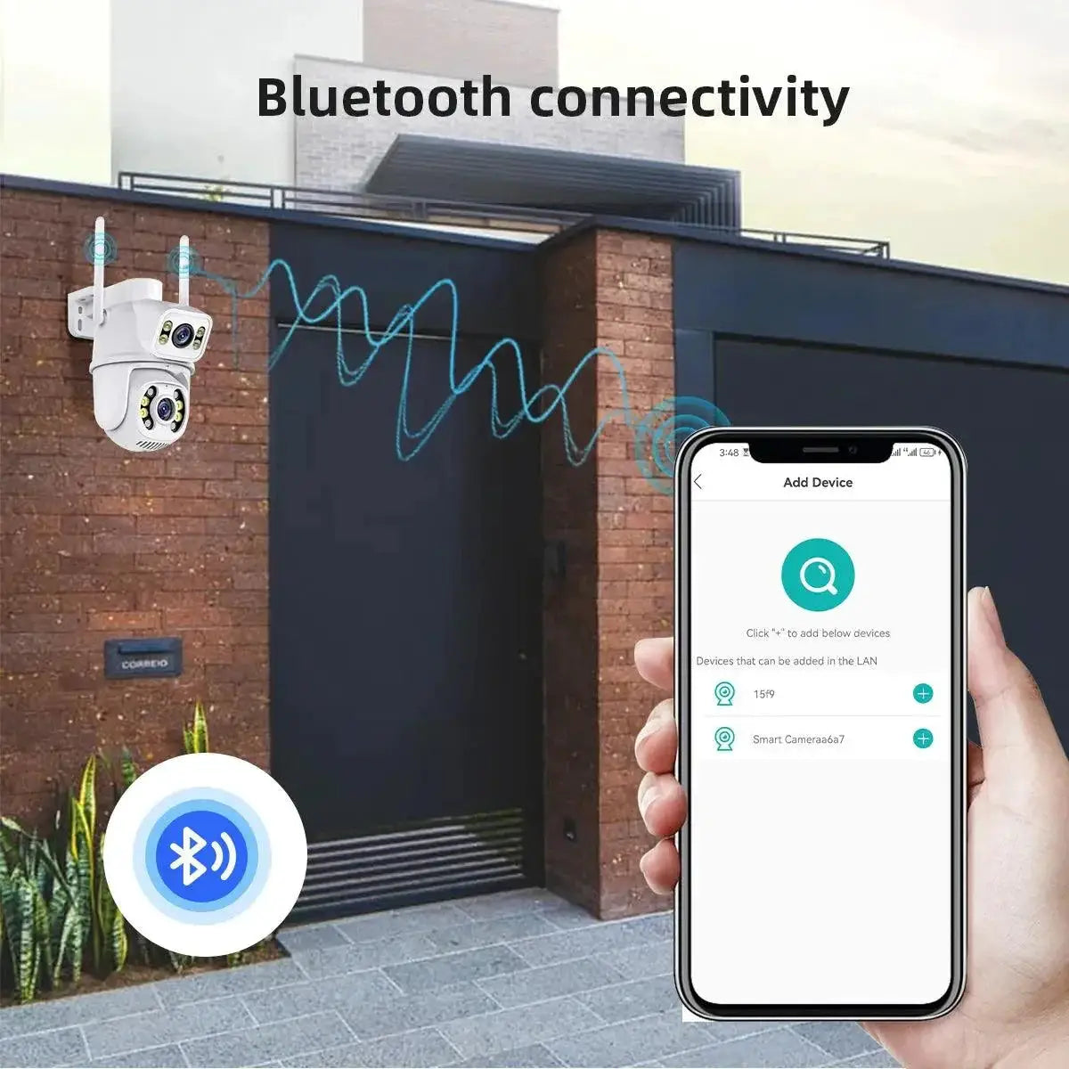 8MP Dual Lens Outdoor Security Camera With Night Vision