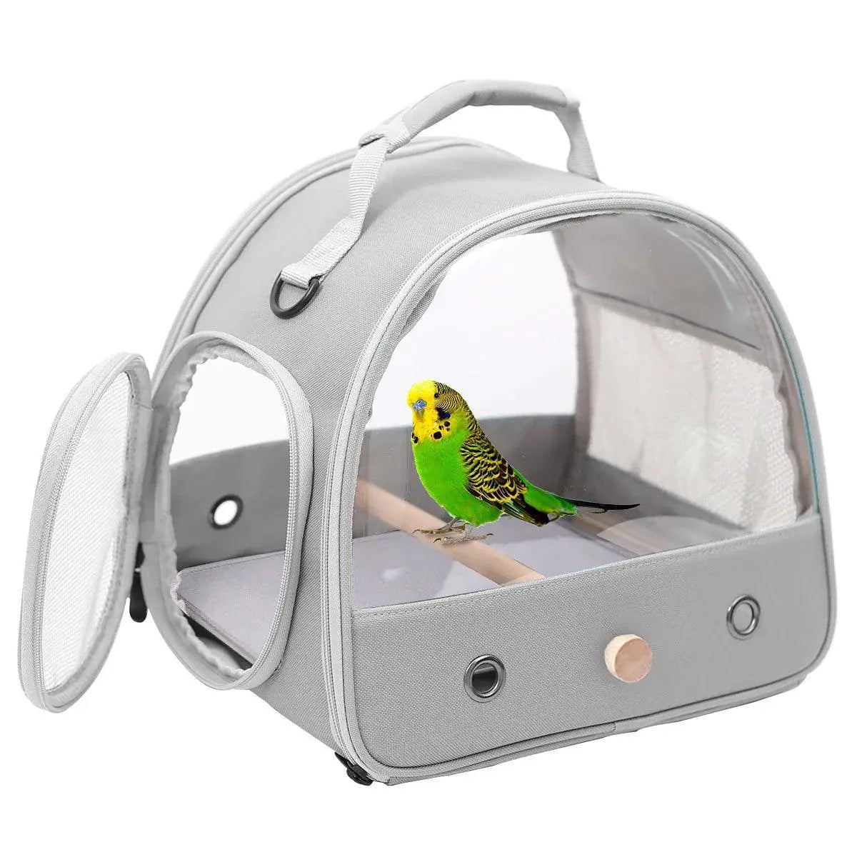 Clear Bird Parrot Transport Carrier Bag Travel With Style