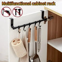 Wall Mounted Kitchen Cabinet Towel Rack No Drilling Dishcloth Holder