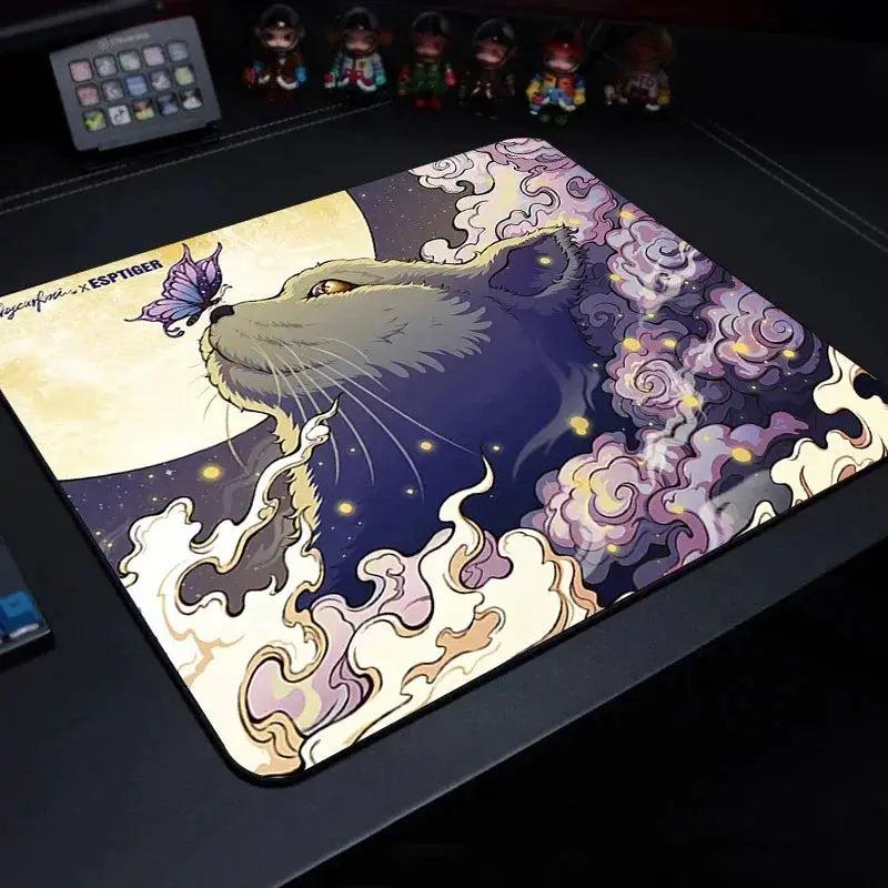 E-Sports Tiger Cute Small Mouse Pad For Gaming Setup