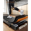 Portable Desk Treadmill With Handlebar 320Lb Incline Foldable