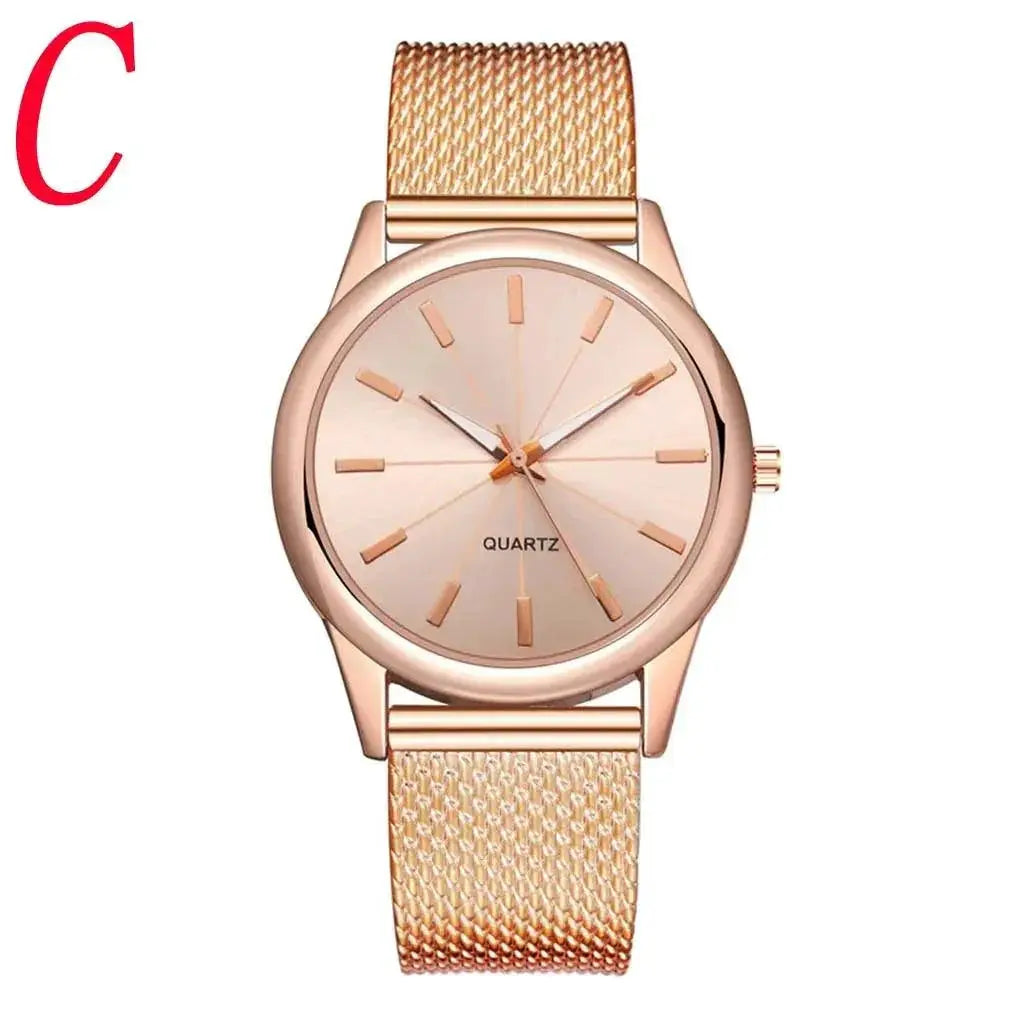 Stainless Steel Quartz Women's Bracelet Watch Timeless