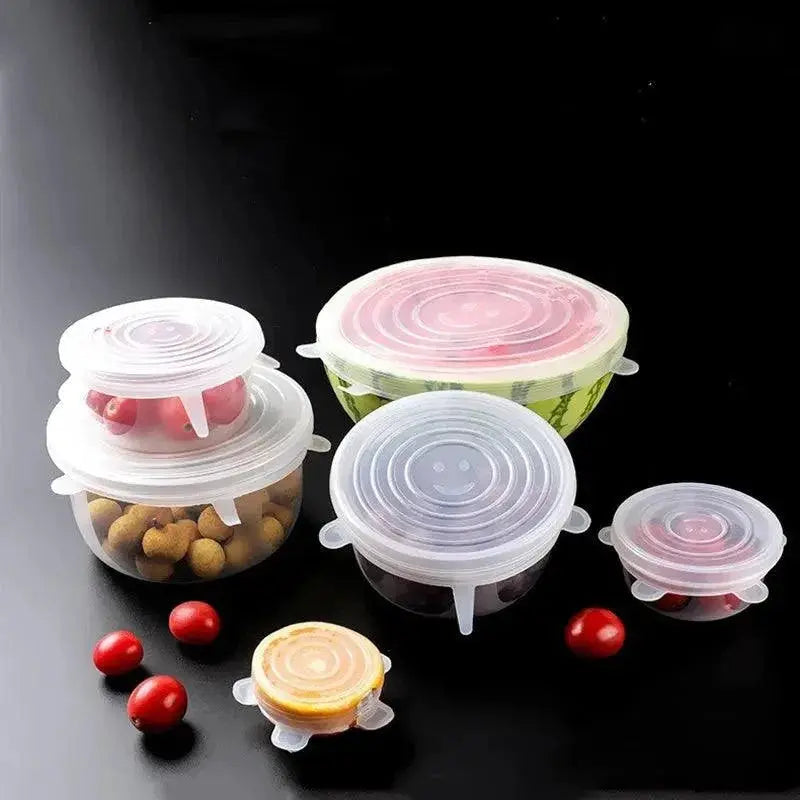 Reusable Silicone Stretch Lids For Airtight Food Storage