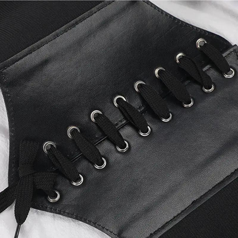 Womens High Waist Leather Corset Belt Slimming Shapewear
