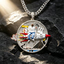Iced Out Rocket Pendant Micro
