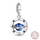 Sterling Silver Blue Crystal Life