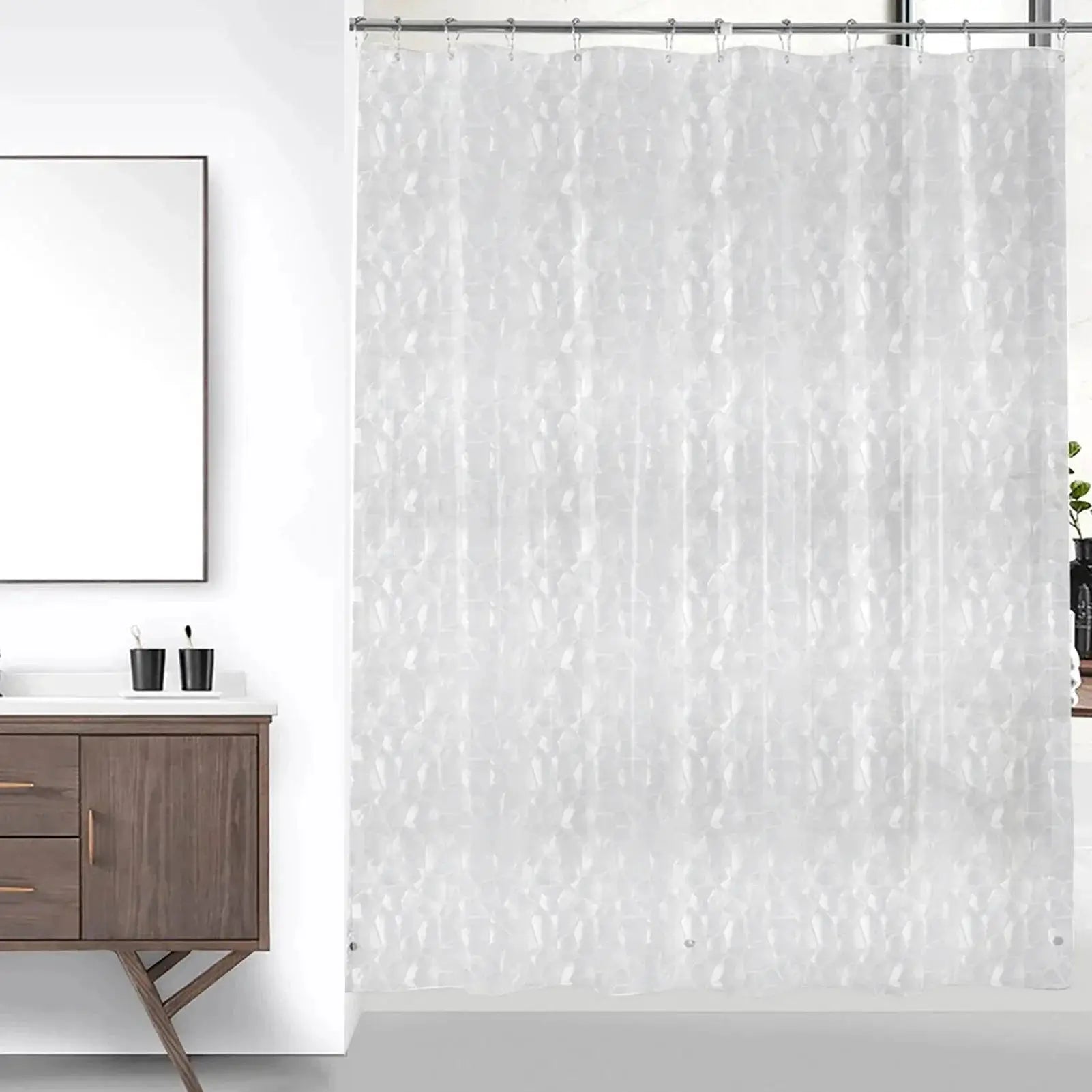 Luxurious Colorful PEVA Shower Curtain Waterproof Design