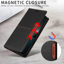 Magnetic Leather Case - Secure Wallet Flip