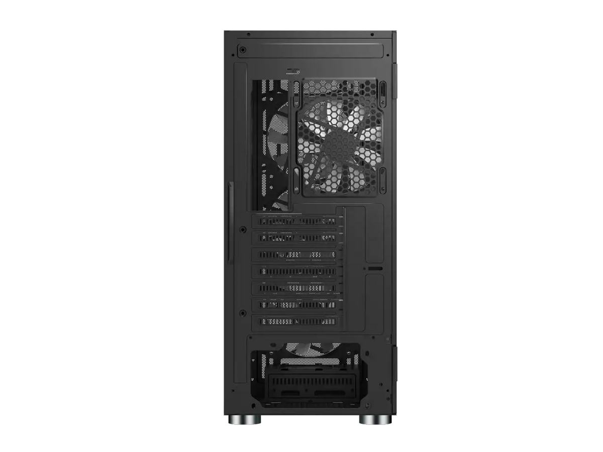 Montech X3 Mesh, 3 x 140mm& 3 x 120mm Fixed RGB Lighting Fans (Pre-Installed) ATX Mid-Tower PC Gaming Case, USB3.0, Door Open Tempered Glass Side Panel, High Ai