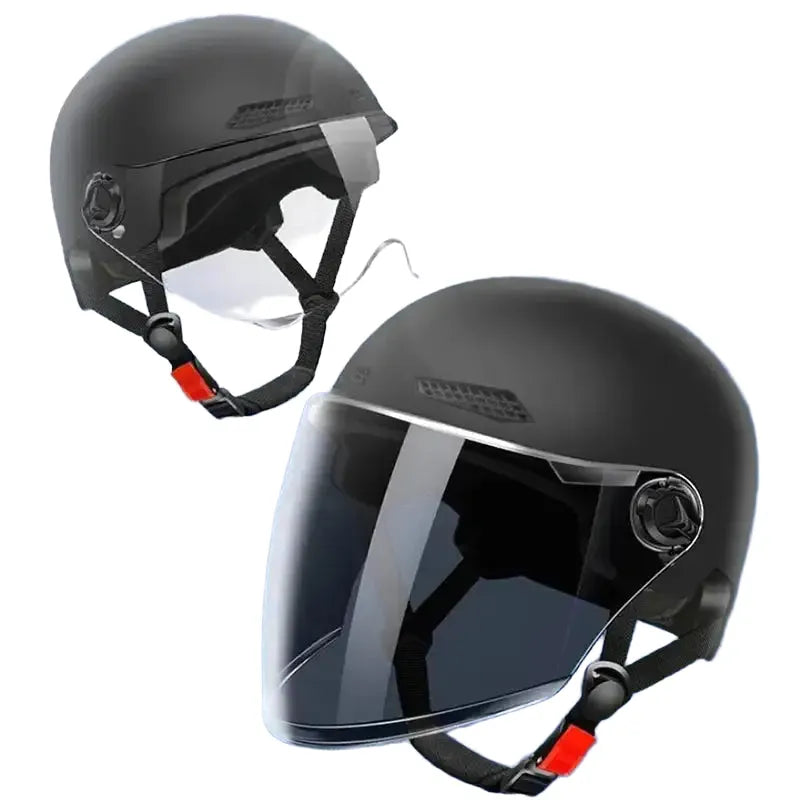 Cartoon Half Helmet With Goggles — product view 1