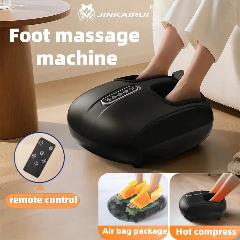Jinkairui Fully Wrapped Foot Massage Machine Automatic Roller Kneading Soles Foot Massager Airbag Pressing Foot Massager