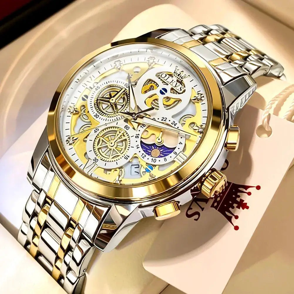 Elegant Skeleton Watch for Men Waterproof – GDJH / United States product view 8