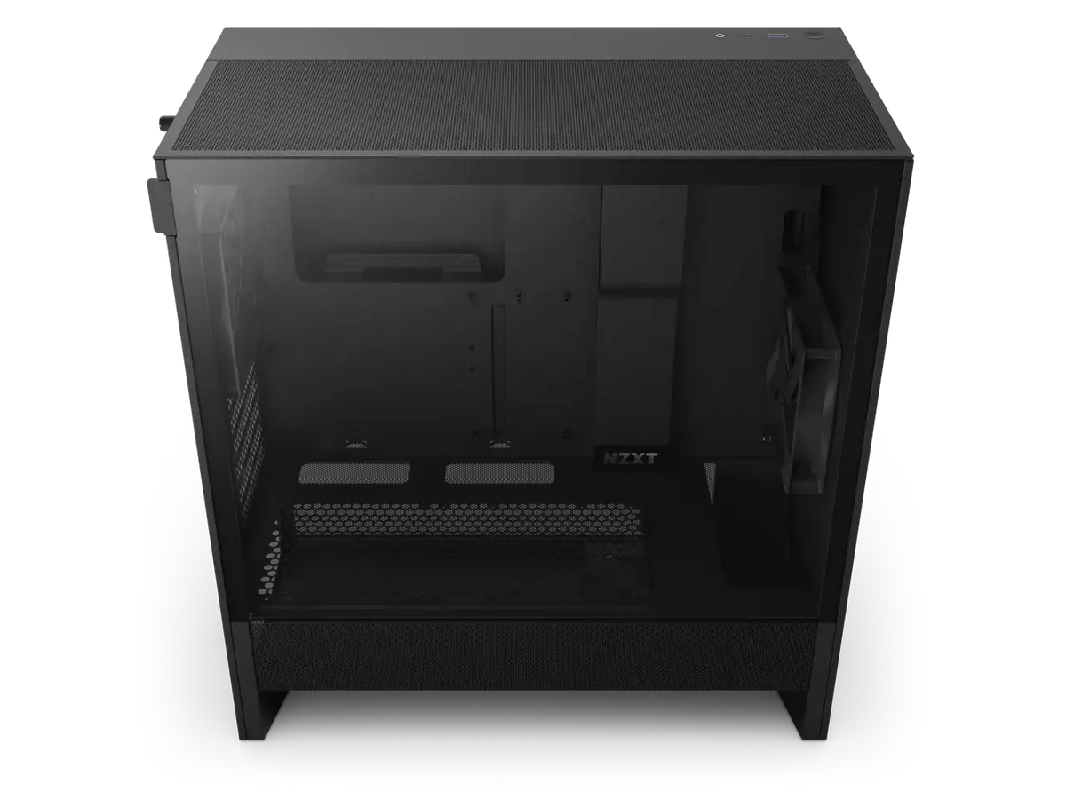 NZXT H Series Flow Edition ATX Mid Tower Chassis All Black — product view 3