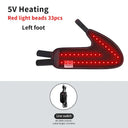 Electric Ankle Massager with 3 Gears Heated Wrap Foot Support Brace for Joint Sprain Pain Relief Vibration Heating Massage Stra