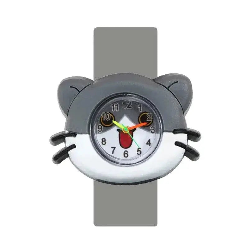 Colorful Cartoon Slap Watches For Kids Educational Gift