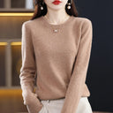 Crew Neck Wool Knit Sweater