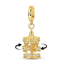 Sterling Silver Charm Beads Bracelet