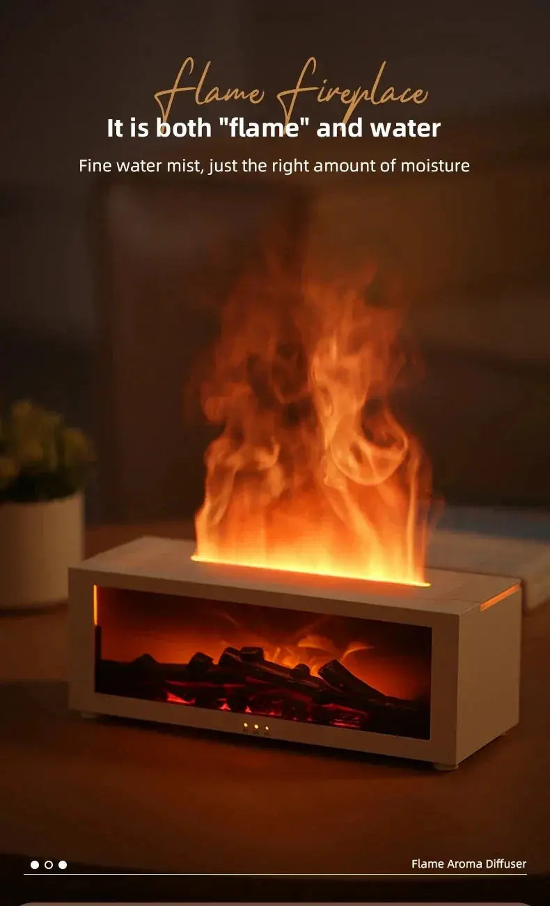 Flame Effect Ultrasonic Aroma Diffuser and Humidifier