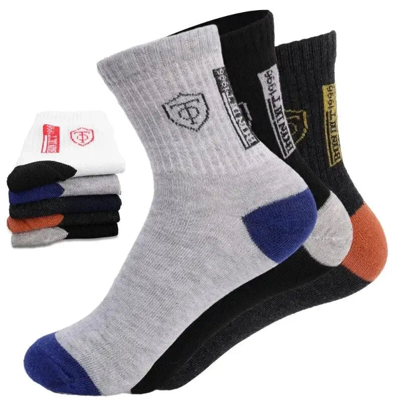 Mens Bamboo Fiber Sports Socks 5 Pairs Of Comfort Pack