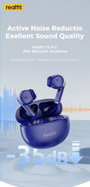 Realfit F2 Pro ANC Active Noise Cancellation Wireless Earbuds