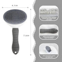 Cat Grooming Brush Non-slip Stainless Steel Hair Removal Tool
