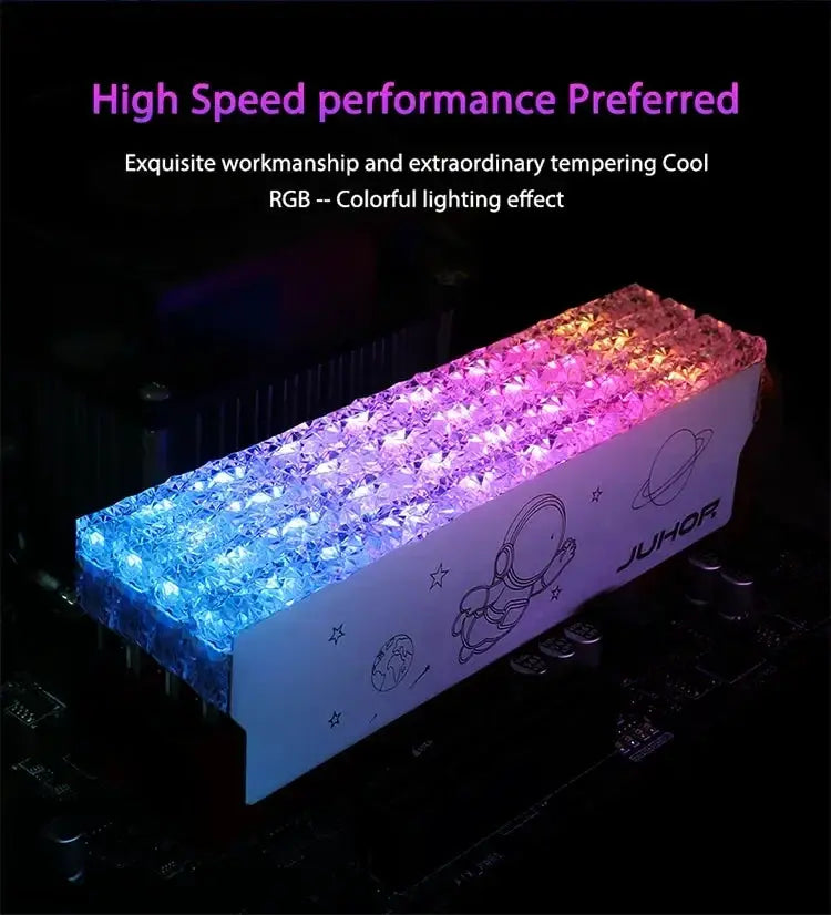 Juhor RGB DDR4 8GB 16GB 3200MHz Gaming Memory RAM Module