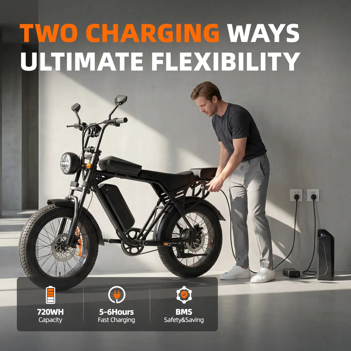 X5 20 Inch Fat Tire All Terrain Electric Bike 1500W Peak Motor E-Bike 48V15AH Removable Battery Dual Disc Brake Adult Electric Bicycle Off Road Beach Snow