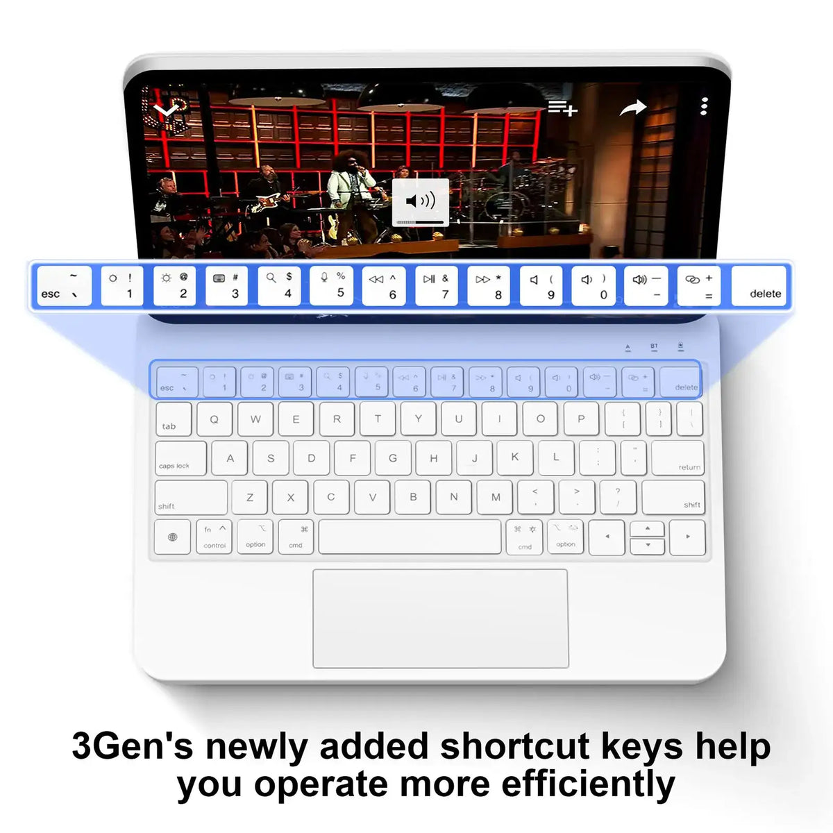 GOOJODOQ Magic Keyboard for iPad Pro 11 2024 Air 4 Air 5 Air 6 for iPad 12.9 10th Generation 6th 5th 4th 3rd Gen Cover Case
