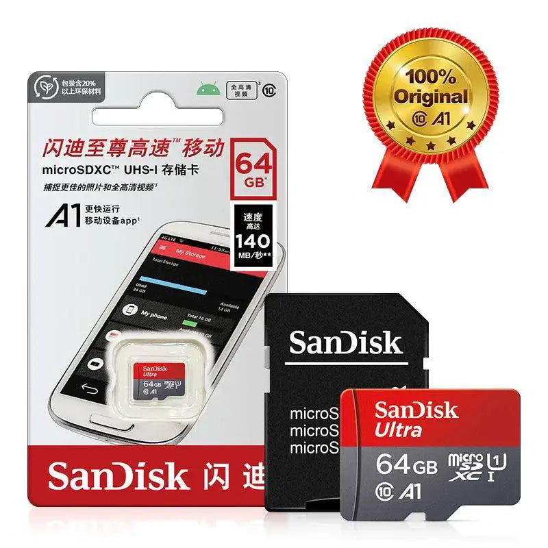 SanDisk Ultra MicroSD Card High Speed 128GB 256GB Options