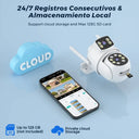 Smart Outdoor Security Camera With AI Dual Lens