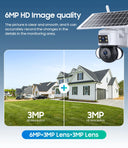 SHIWOJIA 6MP 4G SIM Card Solar Camera Outdoor Security