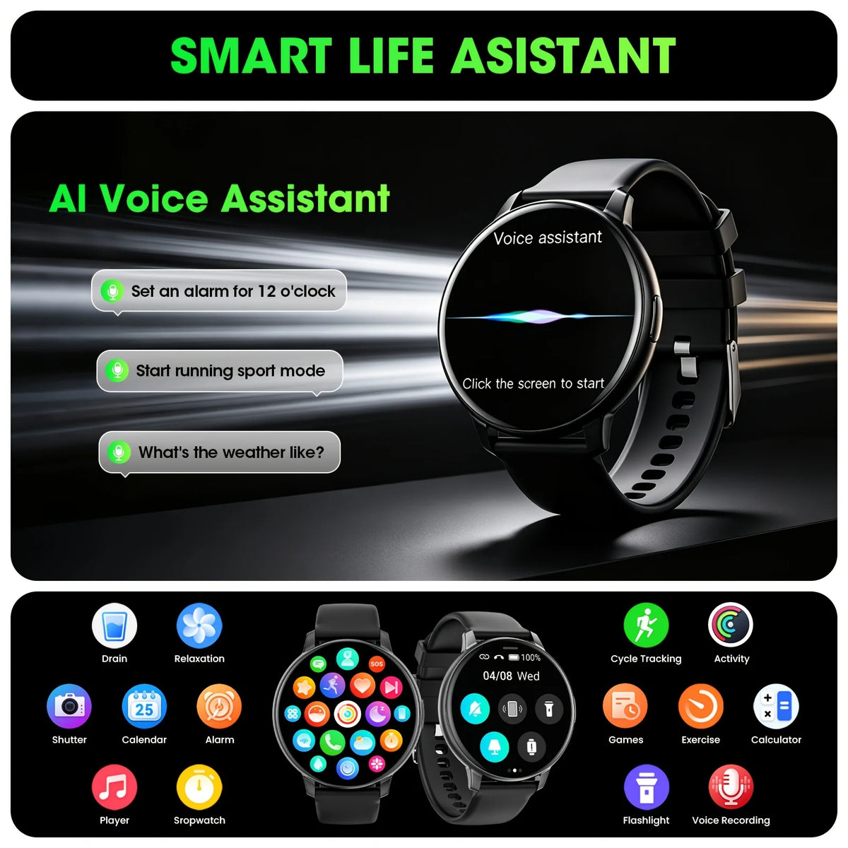 Ultra-thin Smart Watch High-definition Touch