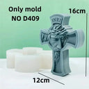 Jesus Easter Egg Rabbit Candle Silicone Mold