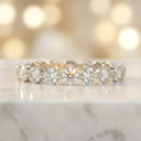 Moissanite Ring in Sterling Silver Wave