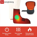 Electric Heating Foot Wrap Full Foot Coverage Vibration Massage Relief Pain Ankle Comfort Home Relax Sports Recovery