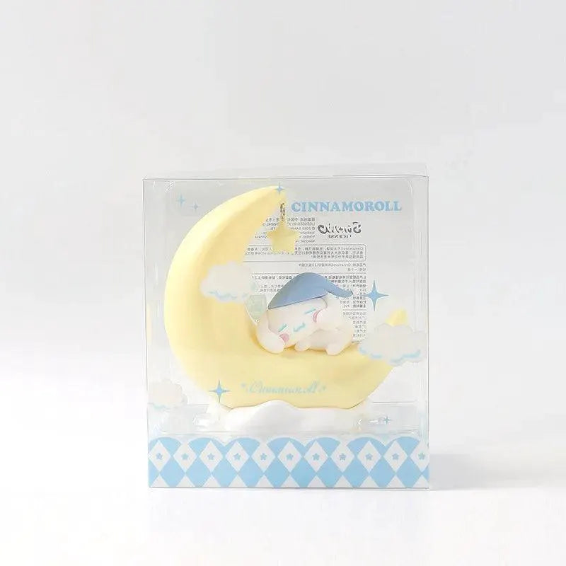 Sanrio Moon Lamp With Cinnamoroll Hello Kitty Night Light