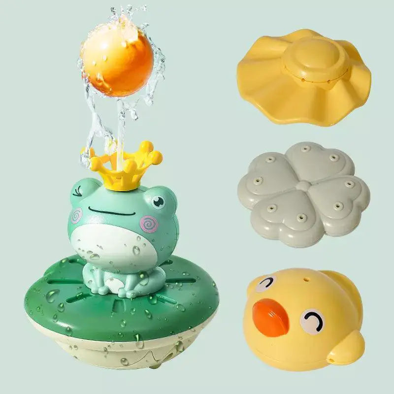 Electric Frog Sprinkler Toy for Kids Water Play Fun