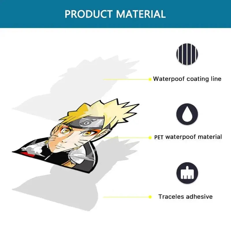 Naruto 3D Motion Lenticular Waterproof Stickers Set