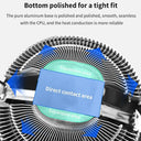 Silent RGB CPU Cooler for Gaming PCs