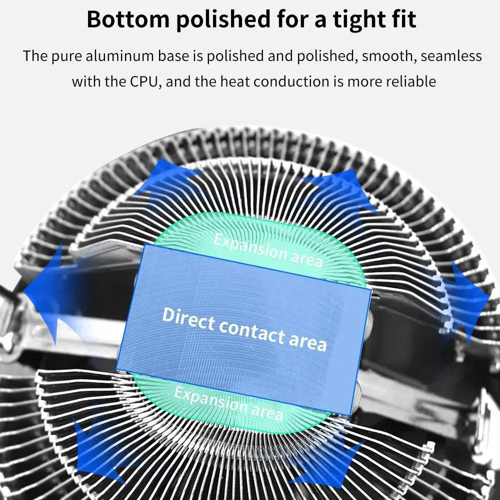 TISHRIC Enhanced RGB CPU Cooler For Gaming Performance