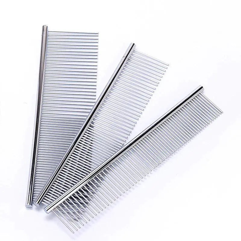 Premium Stainless Steel Pet Grooming Comb for Dogs and Cats