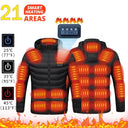 21 Areas Heated Jacket For Men Waterproof Heating Coat