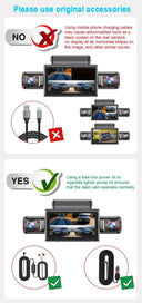 Quad Camera Dash Cam for Safer Parking