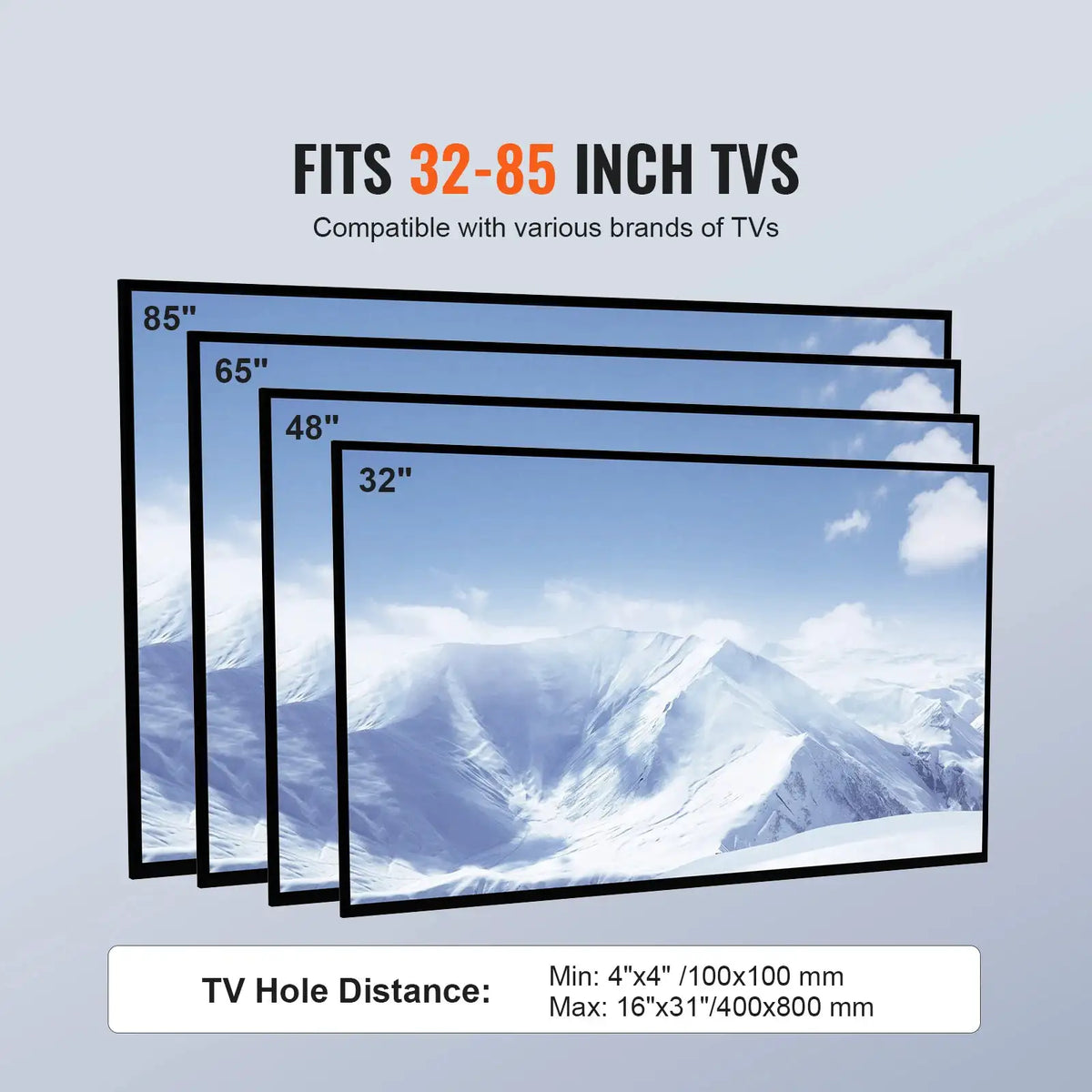 Height Adjustable Swivel TV Floor Stand — product image 6