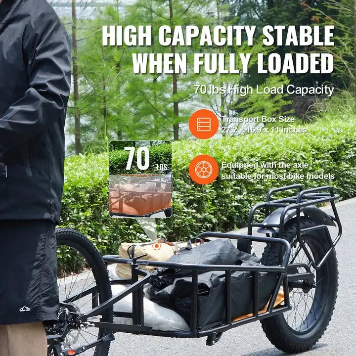 Heavy Duty Bike Cargo Trailer Lb — product view 2